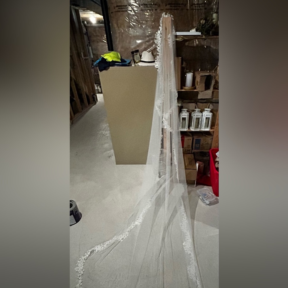 Cathedral style wedding veil